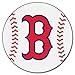 FANMATS 6332 Boston Red Sox Baseball Shaped Accent Rug - 27in. Diameter - B Hat Logo