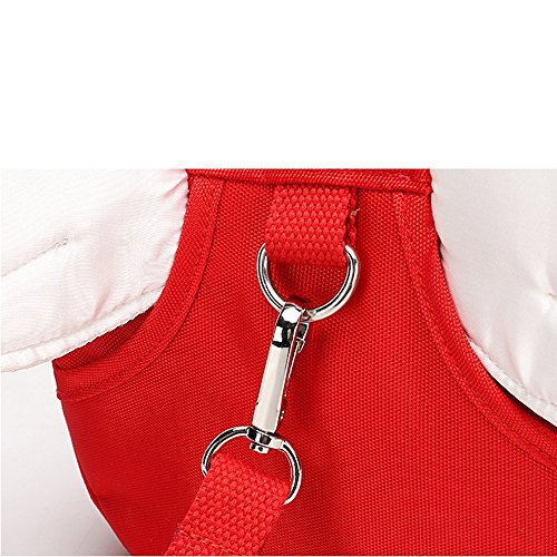 Anti Lost Backpack for kids, Haneye Walking Safety Belt Harness Toddler Reins Strap with Leash (Red) - Thumbnail 5