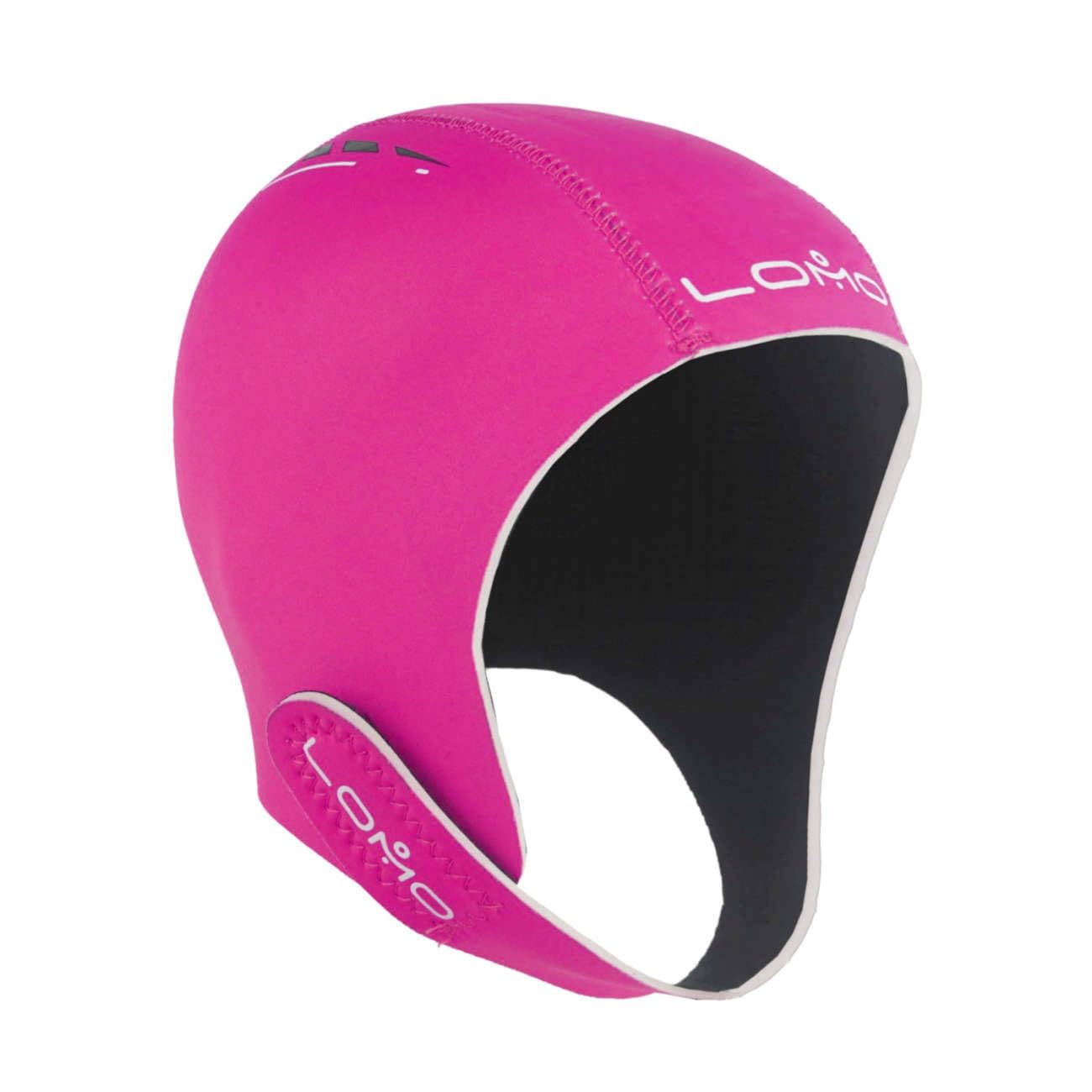 Lomo Triathlon Open Water Neoprene Swimming Cap - Pink (Medium)