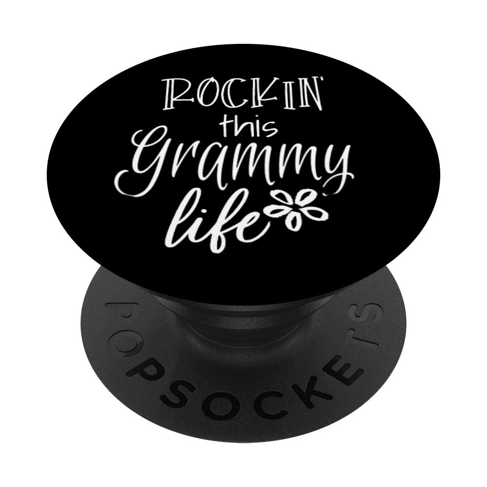 Rockin This Life Cute Grammy graphic Gift from Grandkids PopSockets PopGrip: Swappable Grip for Phones & Tablets