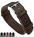 18mm Saddle Brown Standard Length - BARTON Leather NATO® Style Watch Straps