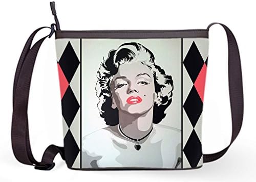 Fashion Casual and Popular Female Sling Bag Crossbody Bag Shoulder Bag with Marilyn Monro Theme