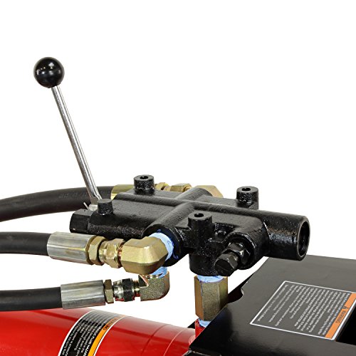 RuggedMade 28 Ton Gas Powered Hydraulic Log Splitter, 4 Way Wedge (301cc Electric Start)