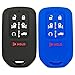 2Pcs Coolbestda 7buttons Key fob Cover Remote Control Keyless Jacket Holder Bag Case for 2018 2019 2020 2021 2022 2023 2024 2025 Honda Odyssey Elite Ex A2C98590800 KR5V2X