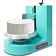 200W Automatic Cake Decorating Machine, Tabletop Cake Cream Spreading Machine, Cream Smooth Coating Decoration Machine with LCD Display Type, Use for Cake Shops, Dessert Shops, Households (Green)