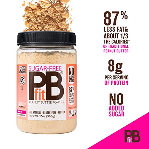 BetterBody Foods PBfit Sugar-Free, Made with Erythritol and Monk Fruit, All-Natural Peanut Butter Powder 368g (13 Ounces… - Image 3