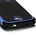 Galaxy S4 Case, E LV Galaxy S4 Case Hybrid Dual Layer Armor Defender Protective Case Cover (Hard Plastic with Soft Silicon) for Samsung Galaxy S4 S IV i9500 (BLUE)