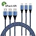 Micro USB Cable, Xcords Nylon Braided Super Durable Charging Cable, High Speed USB 2.0 to Micro USB Charger for Samsung, Nexus, LG,Sony and PS 4/XBox One/Camera/MP3/Windows and More(3Pack 6FT)
