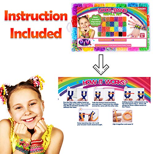 3 FunzBo+Rainbow+Rubber+Bracelet+Making