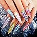 Women's Nail Mirror Powder, Iuhan Sexy Chameleon Nail Mirror Powder Glitter Chrome Powder Art Decoration (White)