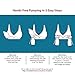 Rumina Racerback Hands Free Pump&Nurse Nursing Bra for Pumping. Perfect for Breastfeeding Pumps by Spectra, Medela, Lansinoh, etc., Black L
