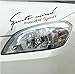 Vinyl Car Sticker Decal for Hood, Bumper, Fender, Trunk (Sports Mind Black and Red)
