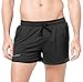 Baleaf Men's Workout Running Mesh Pocket Shorts Black Size L
