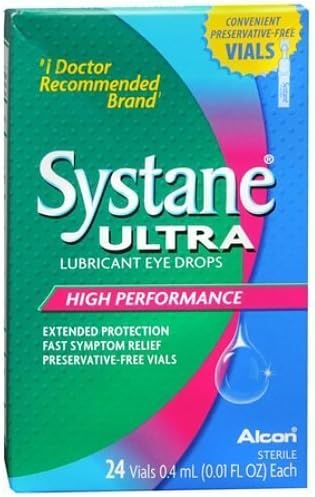 Systane Ultra High Performance Lubricant Eye Drops, Vials 24 ea by Systane Ultra