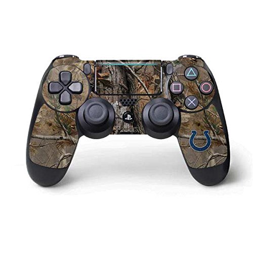 Skinit NFL Indianapolis Colts PS4 Pro/Slim Controller Skin - Indianapolis Colts Realtree AP Camo Design - Ultra Thin, Lightweight Vinyl Decal Protection