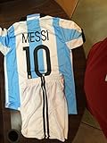 FWC Argentina Home Messi 10 futbol football soccer jersey & short (12-13 years)