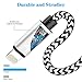 JYDMIX USB C to Lightning Cable 3FT [Apple MFi Certified] Nylon Braided Compatible with iPhone 12/12 Pro/SE 2020/11/11Pro/ X/XS/XR/XS Max / 8/8 Plus, Support Power Delivery by Type C Charger
