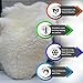 A-STAR Natural White Sheepskin Rug - 2 x 6 Double Genuine Sheep Skin Rug