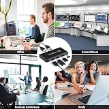 DGODRT USB 3.0 KVM Switch 2 Computer 4 Device Sharing 5Gbps Speed 2 Cables view 6