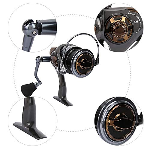 image for SolUptanisu Fishing Reel 6.7:1 Gear Ratio 5+1BB High Speed Rotation Fi