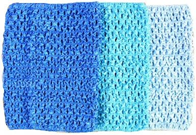 6 Inch Solid Color Kids Elastic Headbands Toddler Crochet Headbands Baby Headbands (10pcs)