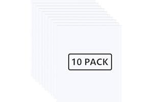 FUNKAKA White HTV Heat Transfer Vinyl Bundle, 12" x 10" Glossy White Iron on Vinyl for T-Shirt, 10 Sheets Sticky HTV Vinyl for All Cutter Machines Easy to Cut & Weed for Heat Vinyl Design