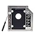 QNINE 2nd HDD SSD Hard Drive Caddy Tray Replacement for MacBook Pro 13 15 17 inches A1278 A1286 A1297 2008 2009 2010 2011 2012, Internal Laptop CD DVD ROM Optical SuperDrive Adapter to 2.5 Inch 9.5mm