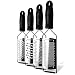 Microplane Gourmet 4 Piece Grater Set - Fine, Medium, Coarse, Extra Coarse