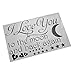 Soledi Black Vinyl Wall Decal I Love You to the Moon and Back Again Wall Sticker Letters Words Baby Kids Room Bedroom Art Wall Decor