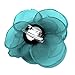 Lovely Rose Flower Hair Clips and Brooches for Women | Floral Pins and Accessories with Green Brooch