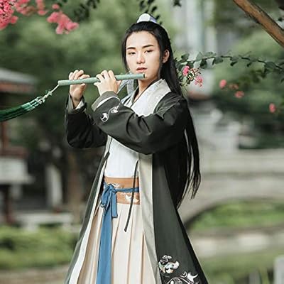 Chunjiao Ancient Retro Hanfu Green Traditional Men S Hanfu Autumn