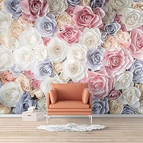 BRAND_NAMEWall Mural Elegant Rose Flower Floral Photo Removable