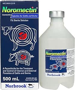 Norbrook 2251053C Ivermectin-Noromectin Injection 1-Percent-500 cc