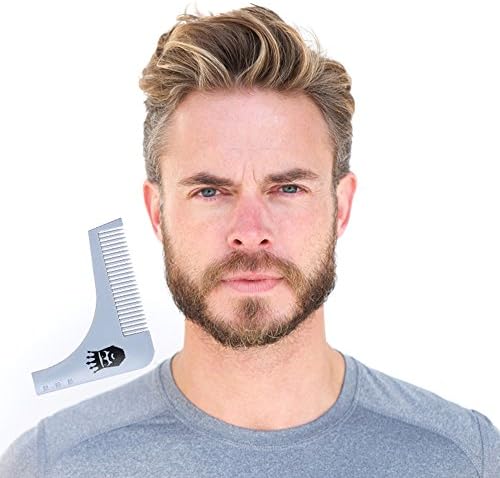 Premium Beard Shaping Tool Template - Beard Shaping Stencil for Men, Facial Hair Styling, Best Men's Grooming and Beard Shaping Tool