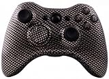 Hydro Dipped Black Gold Carbon Fiber Wireless Controller Replacement Shell for XBOX 360