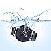 VAVC Men's Black Leather Band Causal Analog Dress Quartz Wrist Watch with Black Face and Simple Design