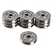 Letool®10pcs HCS V625ZZ V Groove Wire Guide Pulley Rail Ball Bearings Wheel 5x22x5mm