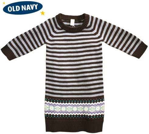 Amazon Co Jp Old Navy オールドネイビー ノルディックボーダーニットワンピ M 服 ファッション小物