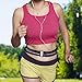 Running Belt,Beyle Fitness Fanny Pack Sport Waist Pack for Hands Free Workout.Adjustable,Water Resistant and Reflective. Easily Fits Keys, Wallet, iPhone 6,6 Plus,7,7 Plus and Samsung S8,Note8 (Black)