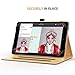 MoKo Universal Case for 9-10 Inch Tablet- Slim Folding Stand Folio Cover PU Leather Protective Case for 9-10 Inch Touchscreen Tablet with Document Card Slots and Stylus Pen Loop, Black & Brown