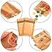 150 Packs Polyester Film Zip Lock Bags Aluminum Foil Bags Durable Double-Sided Metallic Foil Polyester Film Flat Pouch 7.5 x 12 cm/ 3 x 4.7 Inch(Gold,7.5 x 12 cm/ 3 x 4.7 Inch)