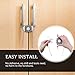 EUDEMON Invisible Button Cabinet Locks with Used on cupboards, bookcases Easy Installation with No Drilling Required (3)