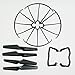 AVAWO Upgraded 4 Colors for Syma X5 X5C X5C-1 Spare Parts Main Blade Propellers & Motor & Propeller Protectors Blades Frame & Landing Skid Included Mounting Screws for RC Mini Quadcopter Toy