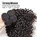 Jolia Hair 8A Virgin Brazilian Hair Weave 8 10 12inch Tight Curly Weft Hair Extensions Human Hair 3 Bundles Double Weft Natural Black no Shedding