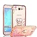 CaseHaven Galaxy J7 Prime 2017 Case, Glitter Crystal Heart Floral Series - Bling Rhinestone Clear TPU Case with Ring Stand for Samsung Galaxy J7 Perx/Galaxy J7 Sky Pro/Galaxy J7 V - Rose Gold