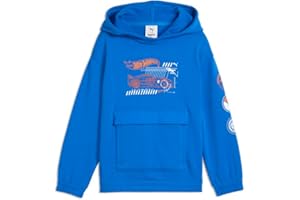 PUMA Boys' Logo Pullover Hoodie, Fleece Sweatshirt, Large Front Pocket