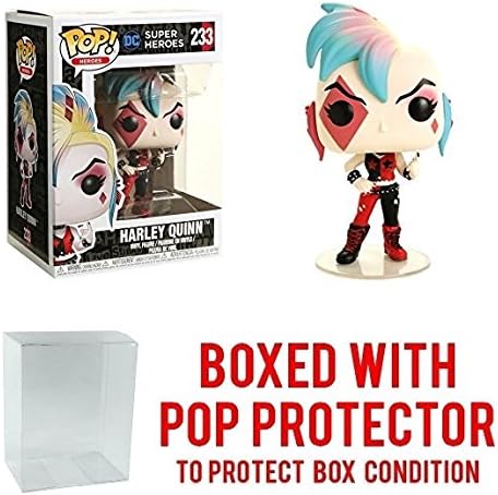Funko Pop! DC Heroes Harley Quinn Exclusive #233 Skull Bags (Bundled with Pop Protector)