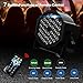missyee 36 RGB LED DJ Stage Uplight -DMX Control Sound Activated with Remote Control and 9 Modes LED for Wedding, Events, Christmas and Halloween Music Disco Party -R&D in USA -4 Pack