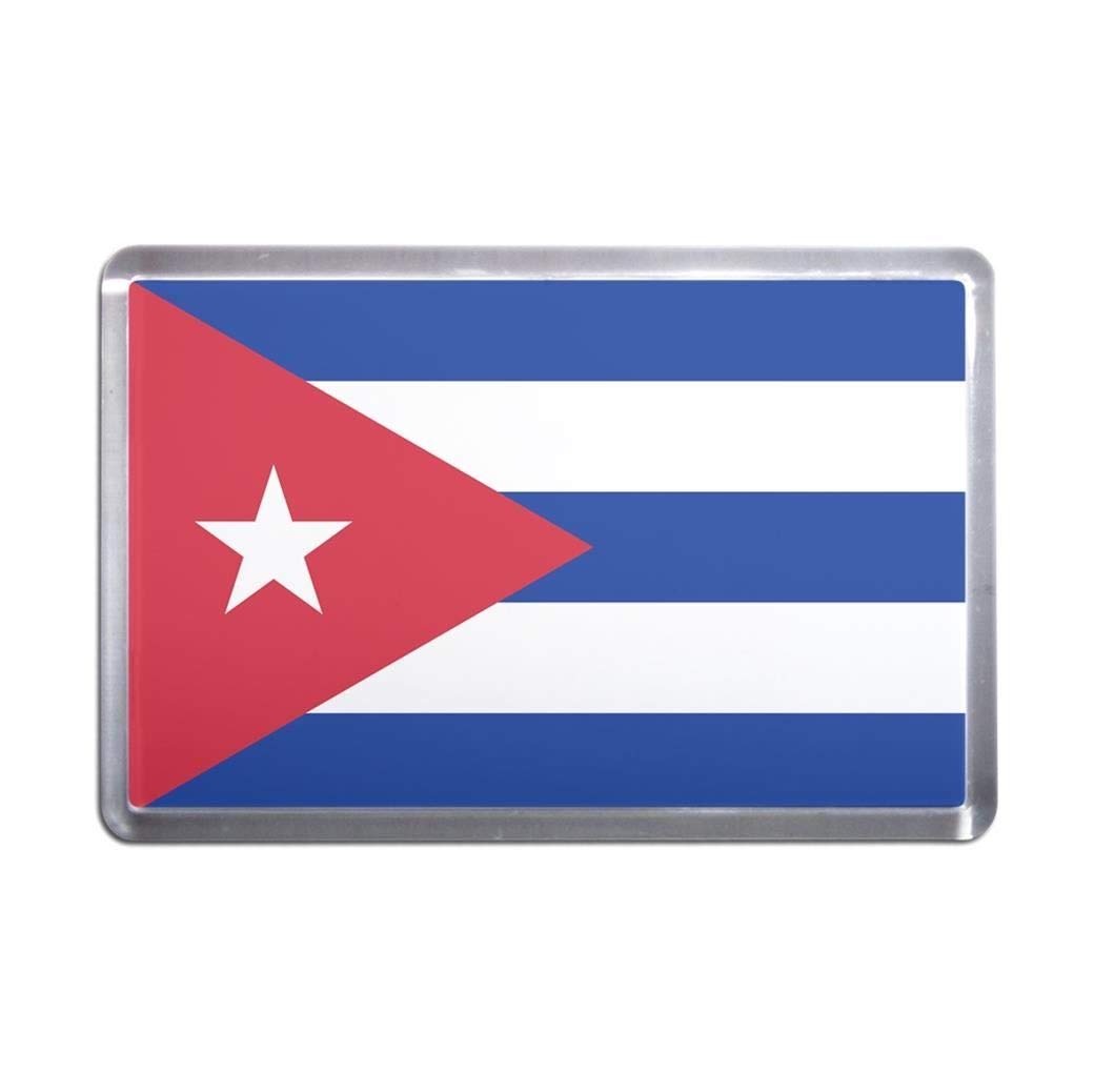 Cuba Flag - Gran imán de nevera de plástico: Amazon.es: Hogar