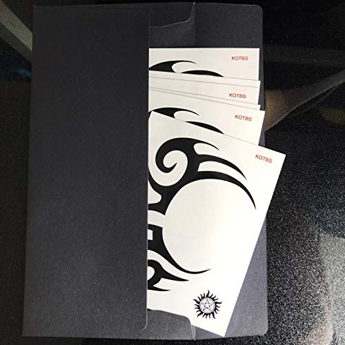Kotbs 6 Sheets Temporary Tribal Face Tattoo, Waterproof Temporary Tattoos Halloween Tattoo Sticker for Men Women Fake Tattoos